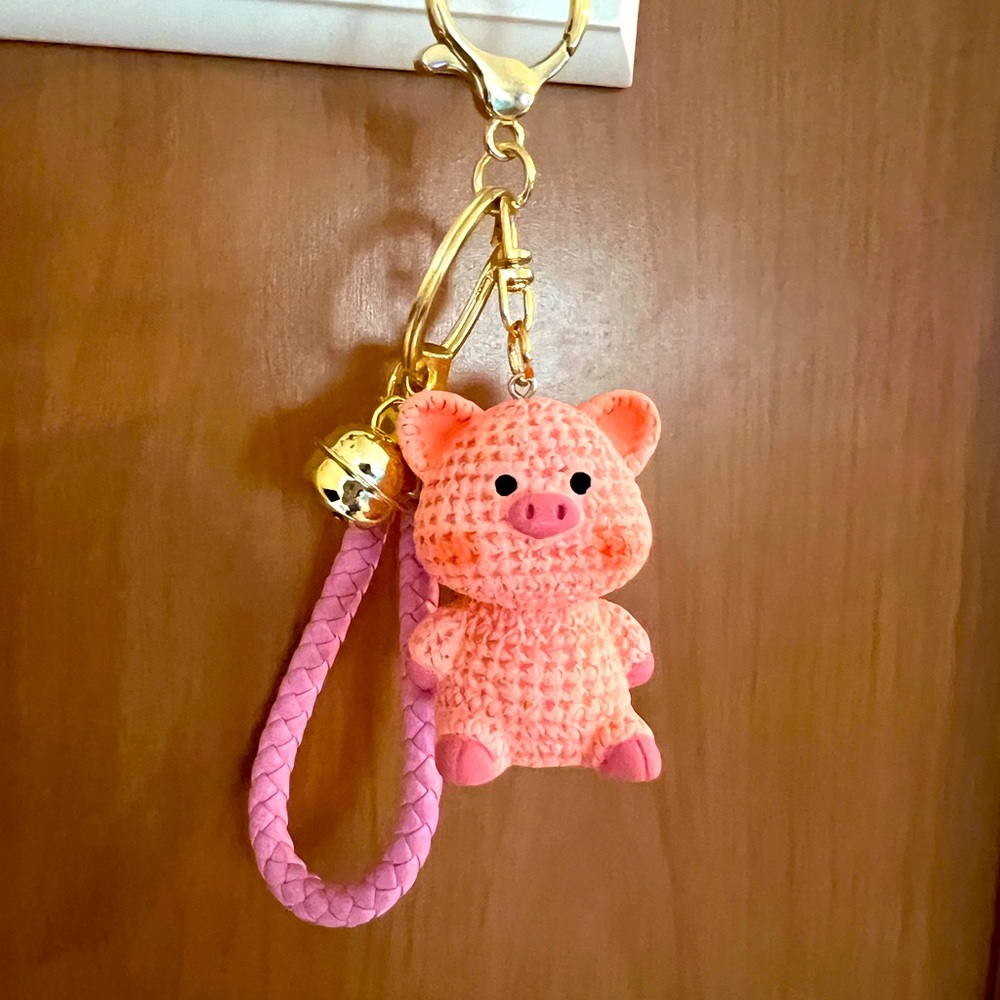 NWOT Pig key ring/ bag charm
